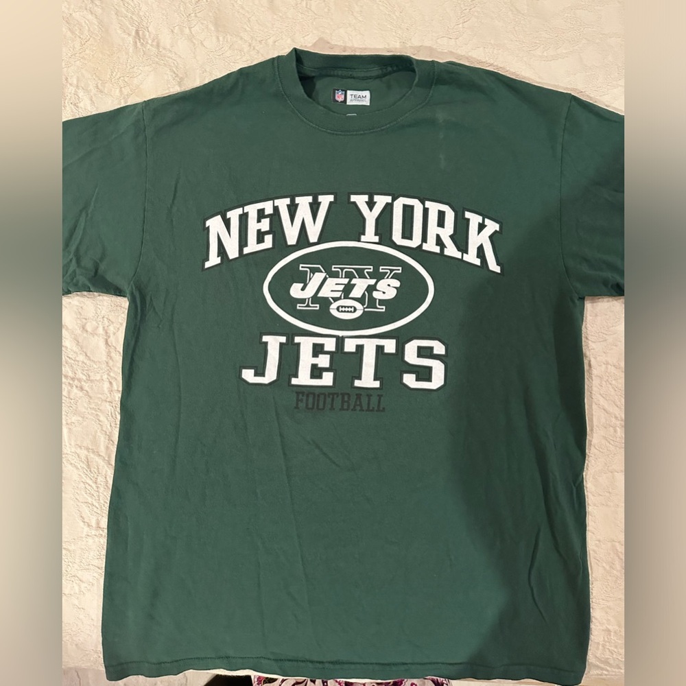 New York Jets Tee, NFL Team Apparel, Size Med